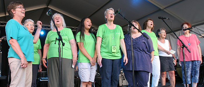 Alive! With Song, central Vermont's chorus of cancer survivors and caregivers, performing at Do Good Fest