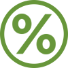 Icon of percent symbol