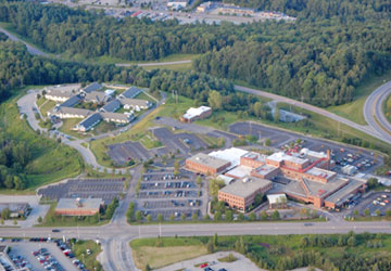Woodridge Rehabilitation and Nursing and CVMC Campus view