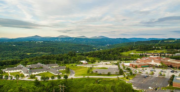 Aerial view of Central Vermont Medical Center Campaus