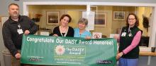 CVMC's Jane Hartzell, RN accepts Daisy Award